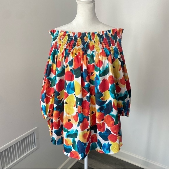 Caroline Constas Lou Off The Shoulder Top S - Picture 1 of 9